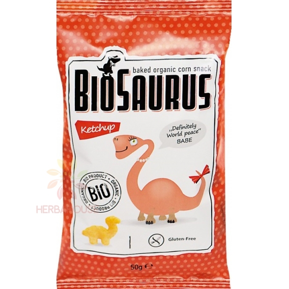 Obrázok pre McLloyd´s Biosaurus Bezlepkový kukuričný snack s kečupovou príchuťou (50g)