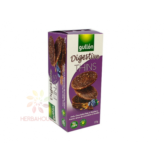 Obrázok pre Gullón Digestive Kakaové sušienky s čokoládovými kúskami a čučoriedkami (270g)