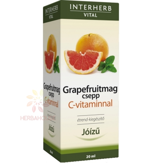Obrázok pre Interherb Výťažok z grapefruitových jadierok s vitamínom C (20ml)