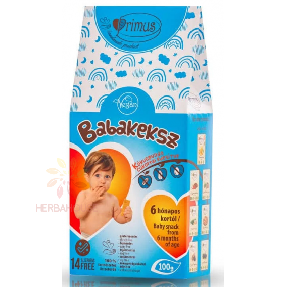 Obrázok pre Primus Baby Bezlepkové detské keksíky (100g)
