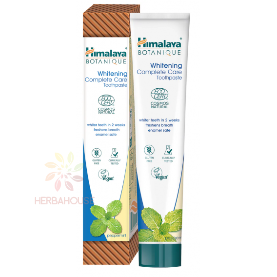 Obrázok pre Himalaya Botanique Whitening Bieliaca zubná pasta s mätou pre kompletnú starostlivosť (75ml)