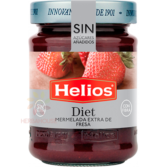 Obrázok pre Helios Jahodový džem s prírodným sladidlom a sladidlom (280g)