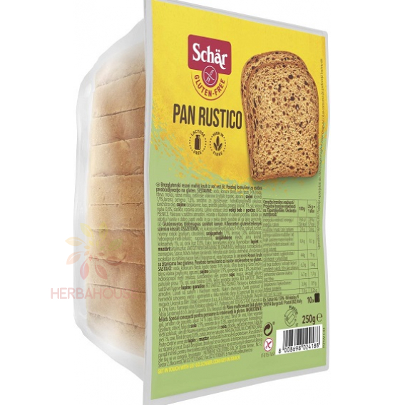 Obrázok pre Schär Pan Rustico bezgluténový krájaný chlieb viaczrnný (250g)