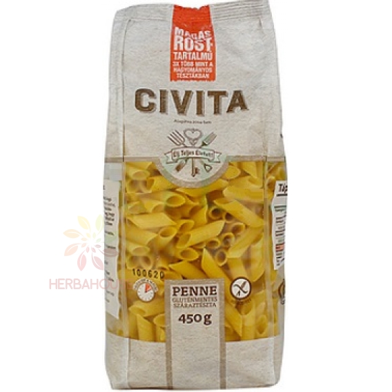 Obrázok pre Civita Bezlepkové kukuričné cestoviny s vysokým obsahom vlákniny penne (450g)