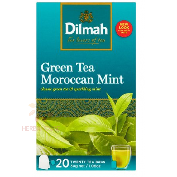 Obrázok pre Dilmah Moroccan Mint Zelený čaj s mätou porciovaný (20ks)