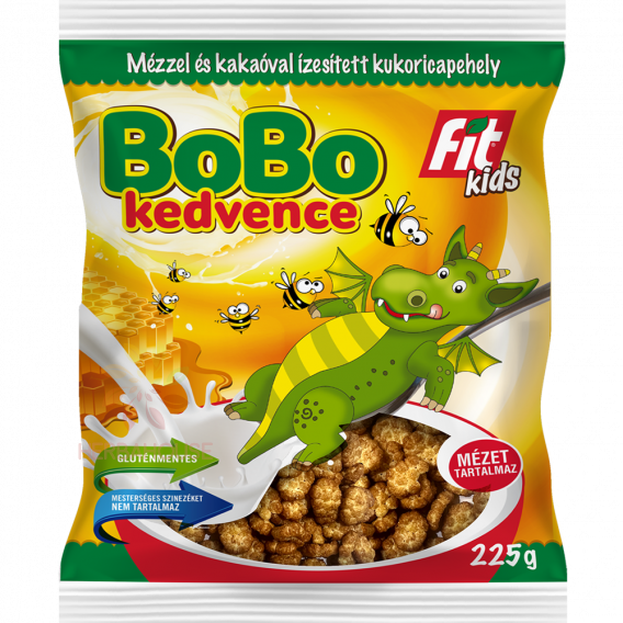 Obrázok pre Fit Kids Süsü bezlepkové kukuričné lupienky medovo-kakaové (225g)