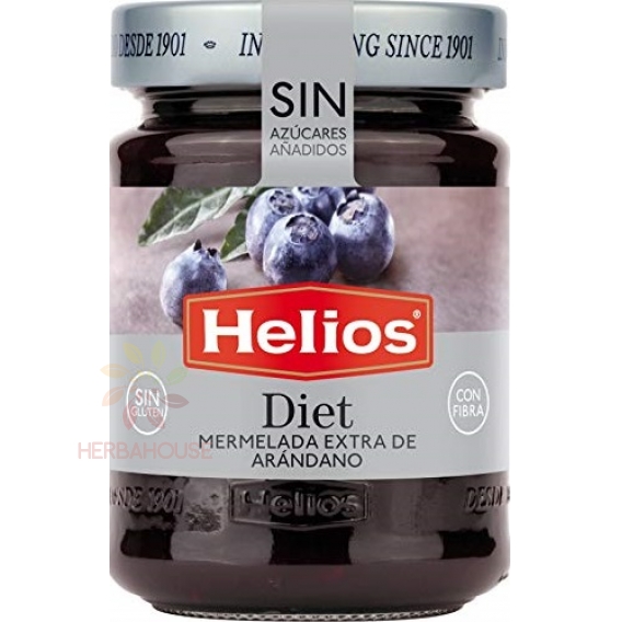 Obrázok pre Helios Čučoriedkový lekvár so sladidlami (280g)