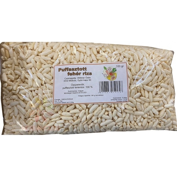 Obrázok pre Wittmer Pufovaná biela ryža natural (100g) 