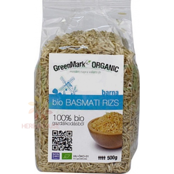 Obrázok pre GreenMark Organic Bio Basmati ryža hnedá (500g)