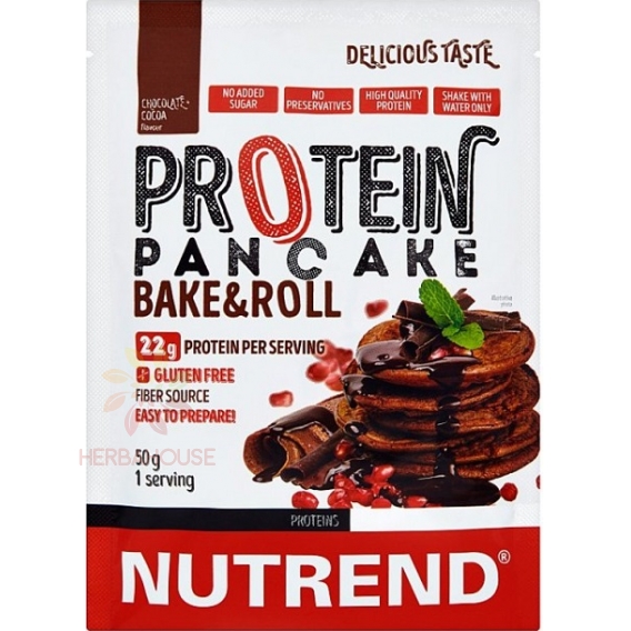 Obrázok pre Nutrend Protein Pancake Bezlepková Palacinková zmes so sladidlom čokoláda, kakao (50g)