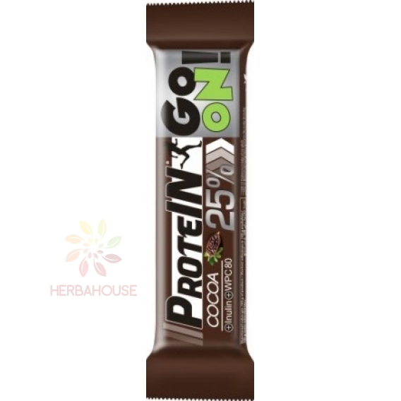 Obrázok pre Sante Go On Protein Bielkovinová tyčinka máčaná v mliečnej čokoláde s kakaovou príchuťou (50g)