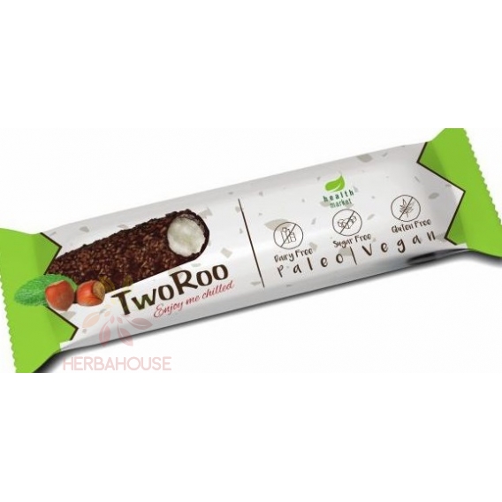 Obrázok pre TwoRoo Bezlepková Citrónovo vanilková tyčinka v horkej čokoláde s orieškami so sladidlom (30g)