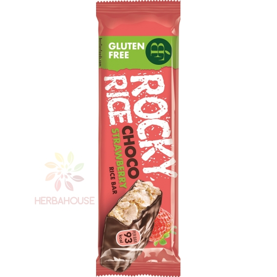 Obrázok pre Benlian Food Rocky Rice Bezlepková ryžová tyčinka čokoláda a jahoda (18g)