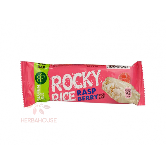Obrázok pre Benlian Food Rocky Rice Bezlepková ryžová tyčinka biela čokoláda a malina (18g)