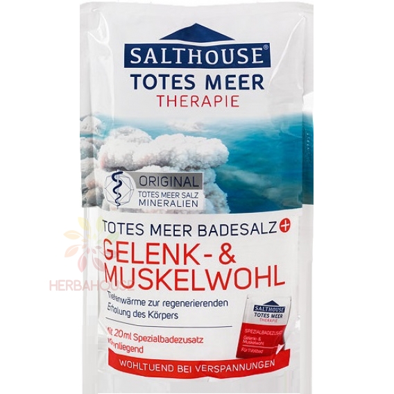 Obrázok pre Salthouse Kúpeľová soľ z Mŕtveho mora na svaly a kĺby (400g)