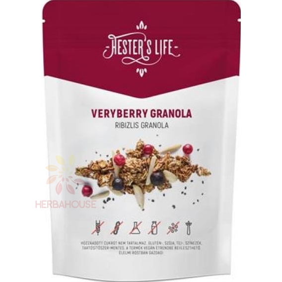 Obrázok pre Hester´s Life Veryberry Bezlepková granola ríbezľová bez pridaného cukru (60g) 