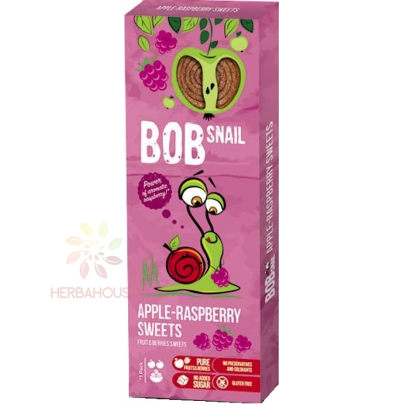 Obrázok pre Eco Snack Bob Snail Rolls Ovocné plátky jablko, malina (30g)