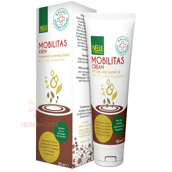 Obrázok pre Bálint Mobilita bylinný krém na kĺby, svaly a šľachy (100ml)