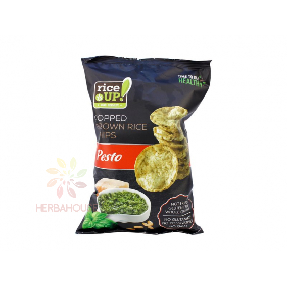 Obrázok pre Rice Up Bezlepkový ryžový chips s príchuťou pesto (60g)