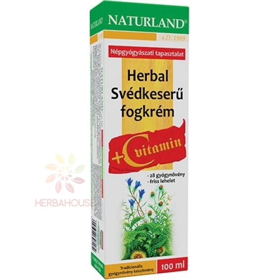 Obrázok pre Naturland Herbal Zubná pasta švédske byliny a vitamín C (100ml)