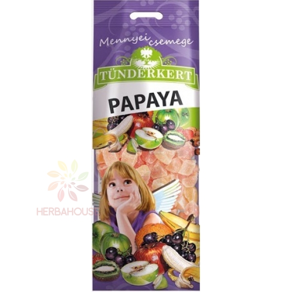 Obrázok pre Tündérkert Sušená kandizovaná papaya (100g)