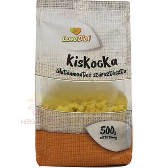 Obrázok pre LoveDiet Bezlepkové kukuričné cestoviny malé kocky (500g)