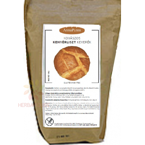 Obrázok pre AnnaPanni Bezlepková múčna zmes na prípravu kváskového chleba (1000g) 