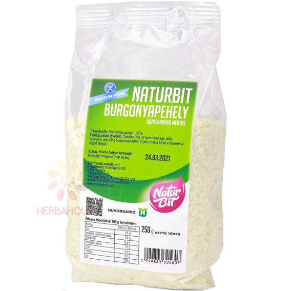 Obrázok pre Naturbit Bezlepkové zemiakové vločky (250g) 