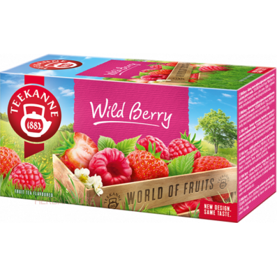 Obrázok pre Teekanne Wild Berry ovocno-bylinný čaj Jahody a maliny (20ks)