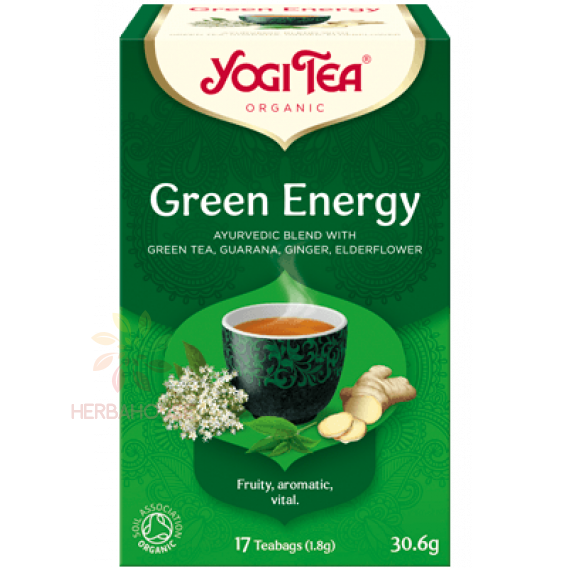 Obrázok pre Yogi Tea® Bio Ajurvédsky čaj Zelená energia (17ks) 