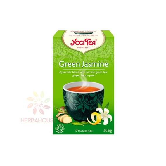 Obrázok pre Yogi Tea® Bio Ajurvédsky Jazmínový zelený čaj (17ks) 