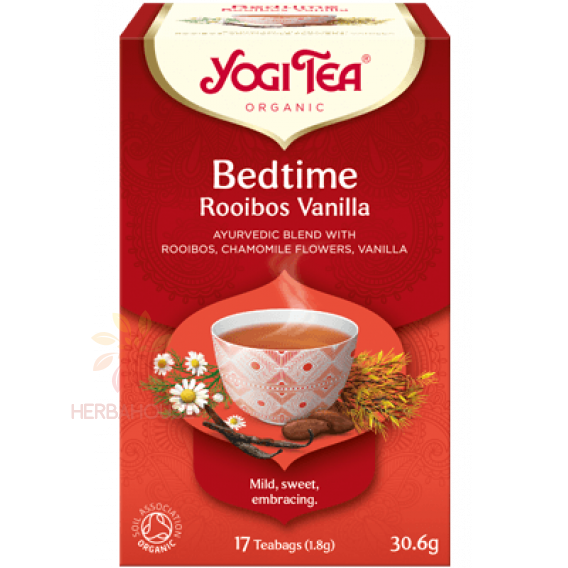 Obrázok pre Yogi Tea® Bio Ajurvédsky Čaj čas ísť spať Rooibos vanilka (17ks) 