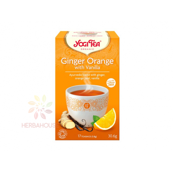 Obrázok pre Yogi Tea® Bio Ajurvédsky Čaj zázvor, pomaranč a vanilka (17ks) 