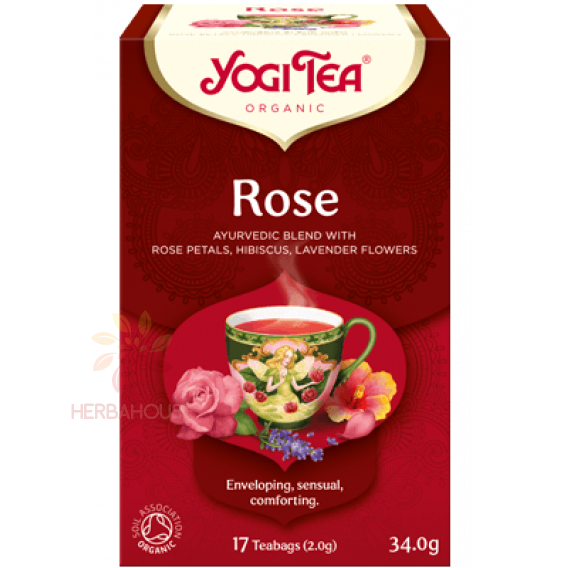 Obrázok pre Yogi Tea® Bio Ajurvédsky Čaj Ruža (17ks) 