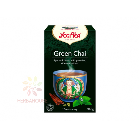 Obrázok pre Yogi Tea® Bio Ajurvédsky Čaj Zelený chai (17ks) 