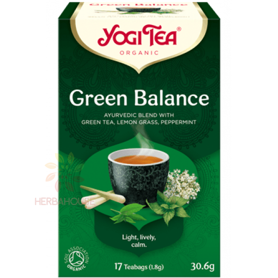 Obrázok pre Yogi Tea® Bio Ajurvédsky Čaj Zelená rovnováha (17ks) 