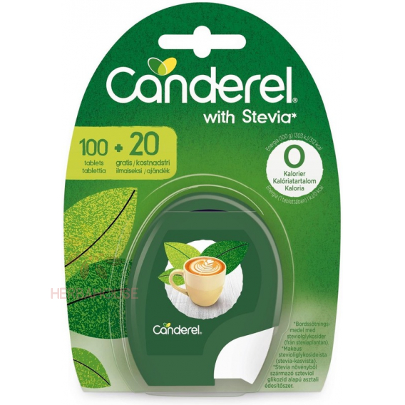 Obrázok pre Canderel Stevia sladidlo tablety dávkovač (120ks)