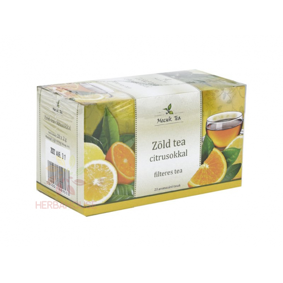Obrázok pre Mecsek Porciovaný zelený čaj s citrusmi (20ks)