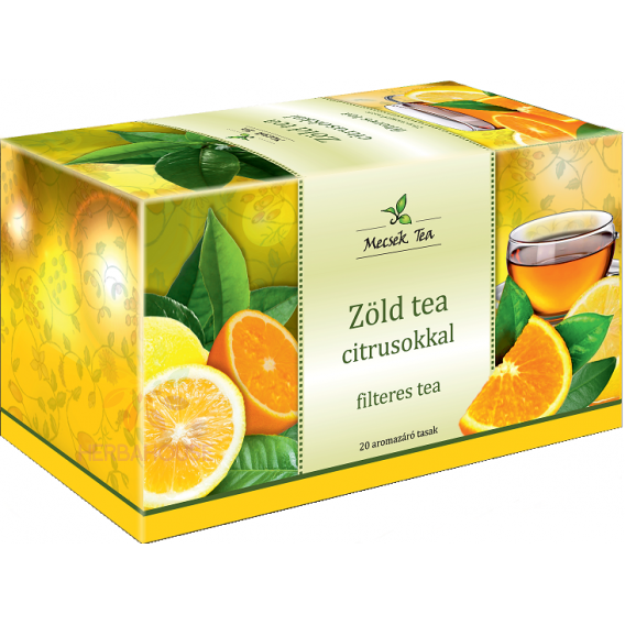 Obrázok pre Mecsek Porciovaný zelený čaj s citrusmi (20ks)
