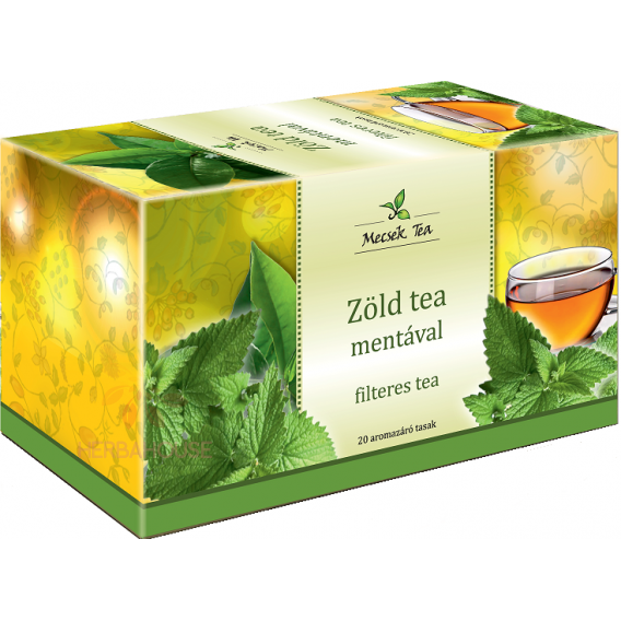 Obrázok pre Mecsek Porciovaný zelený čaj s mätou (20ks)
