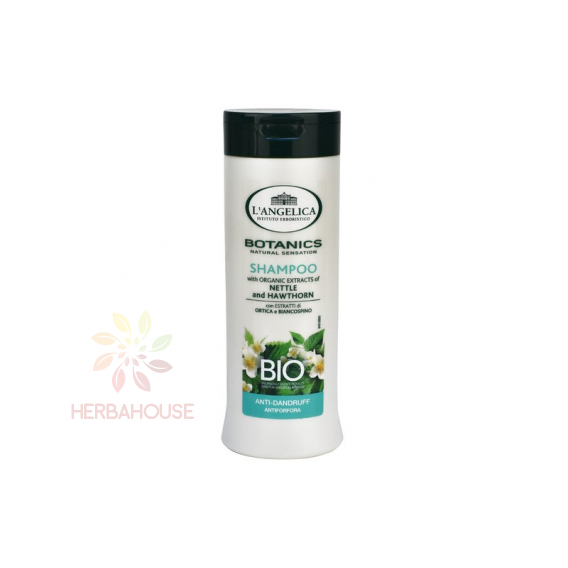 Obrázok pre L´Angelica Bio Bylinný šampón na lupinaté vlasy so žihľavou a hlohom (250ml) 