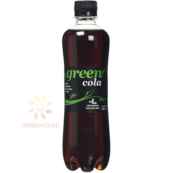 Obrázok pre Green Cola Sýtený nápoj bez cukru so sladidlami (500ml)