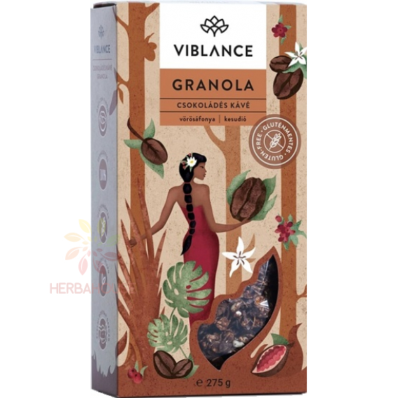 Obrázok pre Viblance Bezlepková Granola čokoládovo-kávová (275g)