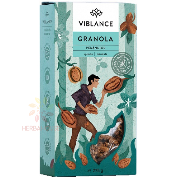 Obrázok pre Viblance Bezlepková Granola s pekanovými orechmi (275g)
