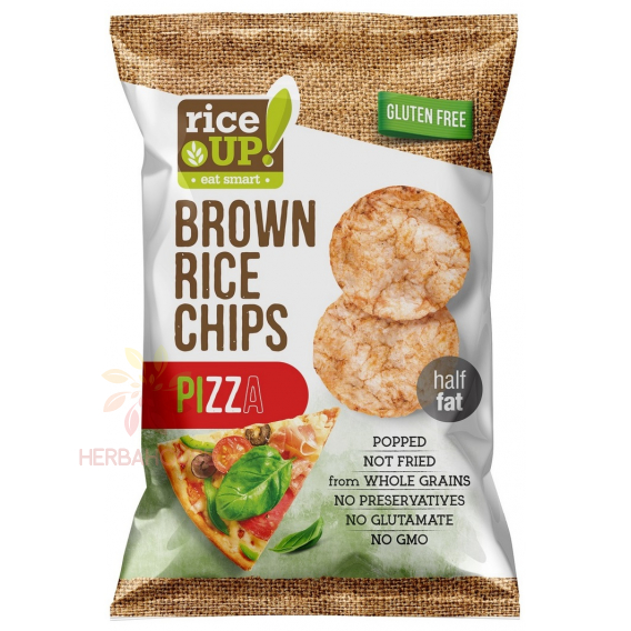 Obrázok pre Rice Up Bezlepkový ryžový chips s príchuťou pizze (60g)