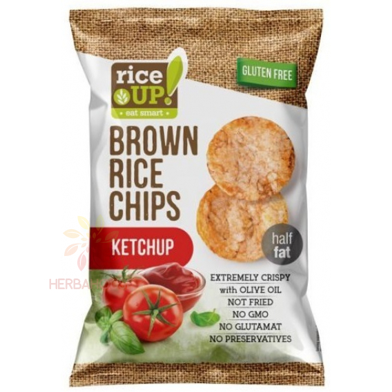 Obrázok pre Rice Up Bezlepkový ryžový chips s kečupovou príchuťou (60g)