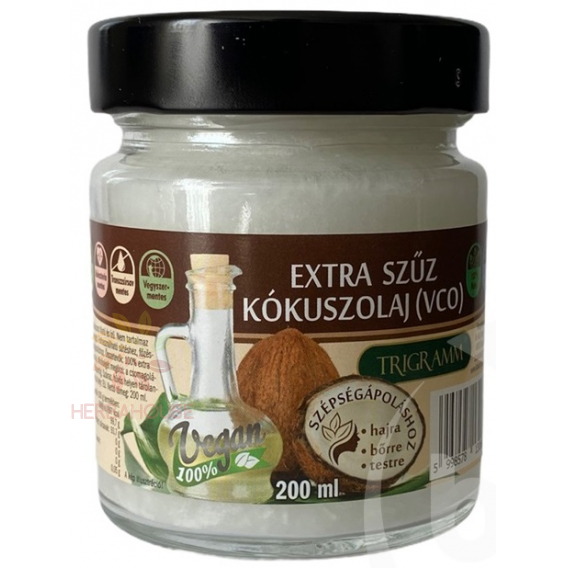 Obrázok pre Trigramm Extra panenský kokosový olej lisovaný za studena (200ml) 