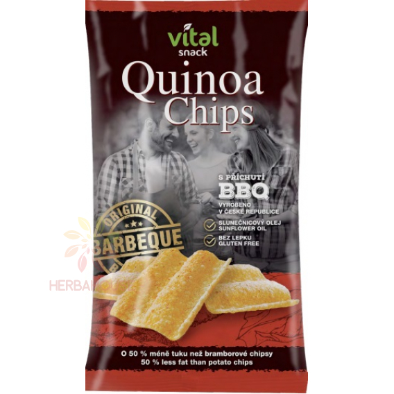 Obrázok pre Golden Snack Quinoa chipsy s príchuťou BBQ (60g)