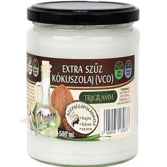 Obrázok pre Trigramm Extra panenský kokosový olej lisovaný za studena (500ml) 