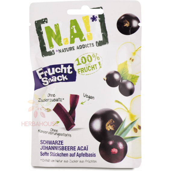 Obrázok pre N.A! Ovocné tyčinky Frucht Snack Jablko-Čierne ríbezle-Acai (35g)
